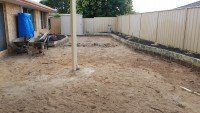 Excavated Residential Lawn for New Landscape Installation